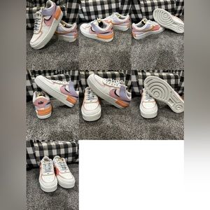 Women’s AF1 shadow “ Orange, Chalk Pink Glaze. Size 8